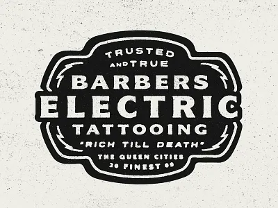 Rich Till Death badge branding logo tattoo