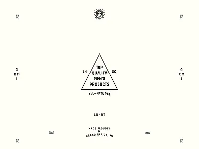 LNHRT (WIP) badge branding grooming icons illustration lion logo mens michigan typography