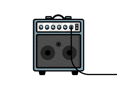 Amp amp amplifier band concert icon illustration live music show speaker vector