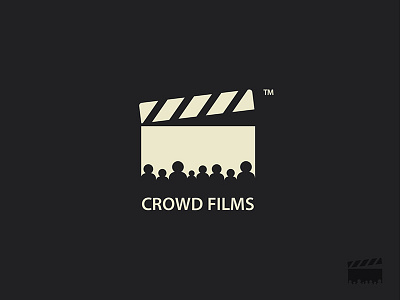 Crowd Films (WIP) black crowd film icon logo people