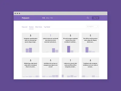 Polysent - Poll Maker angular expressjs grid mean stack mongodb nodejs poll poll maker polls purple vote web app