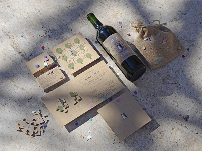 M+J boda card cardboard cartón invitación jigsaw kraft puzzle tarjeta wedding