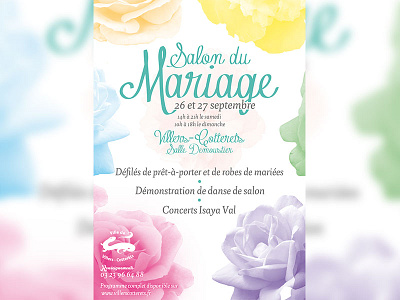 Salon du Mariage cute flower france poster wedding