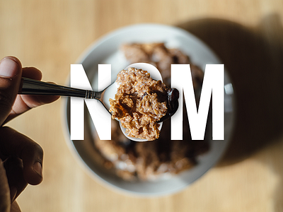 NOM cereal design nom type typography