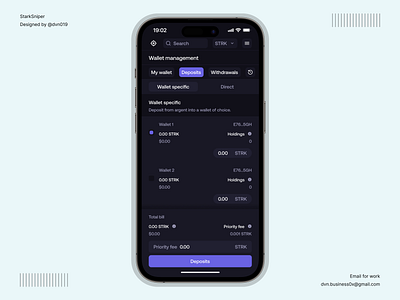 Block3Labs Project #0 -Mobile - Wallet management design