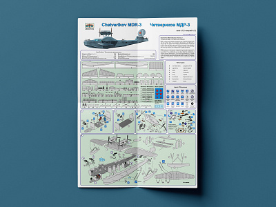 Instructions for assembling a scale model airplane