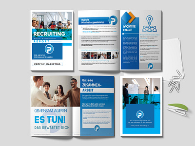 Annual Report - Recruiting advertising annual report annual report design bi fold design booklet branding brochure brochure design company profile design graphic design illustration logo recruting tri fold ui vector