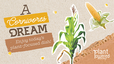 GEC - Corn - Plant Powered Monday corn design print