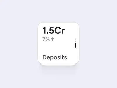 Deposits | App Widget UI Concept android app component concept design ios mobile ui ux widget