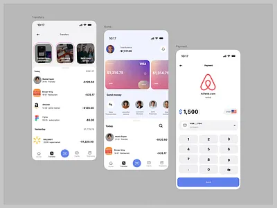 Minimalistic Fintech UI ui
