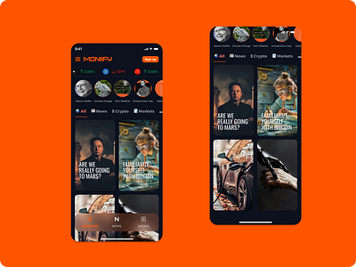 Moniify - Home Page design news product design ui uiux ux
