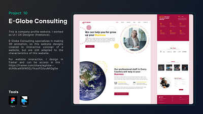 E-Globe Consulting Website design ui ux website