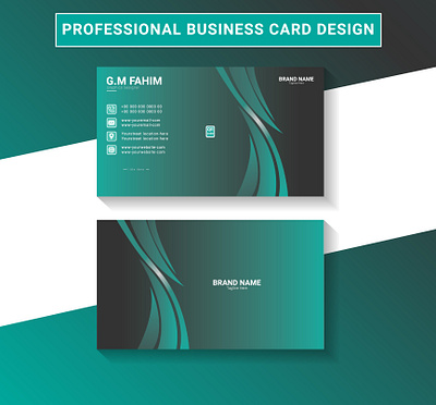 Uniqe & Professional Business Card Design brochure business card card flyer id card illustrator photoshop poster