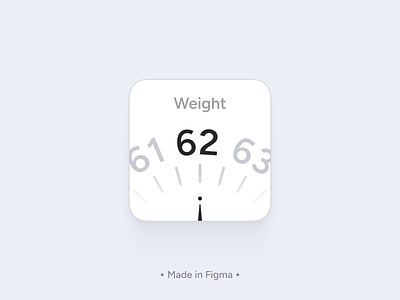 Weight | App Widget UI Concept android app component concept figma ios make in figma mobile ui ux widget