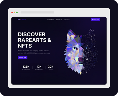 NFT Museum - Landing Page Design 🎨🚀 graphic design landing page ui web design