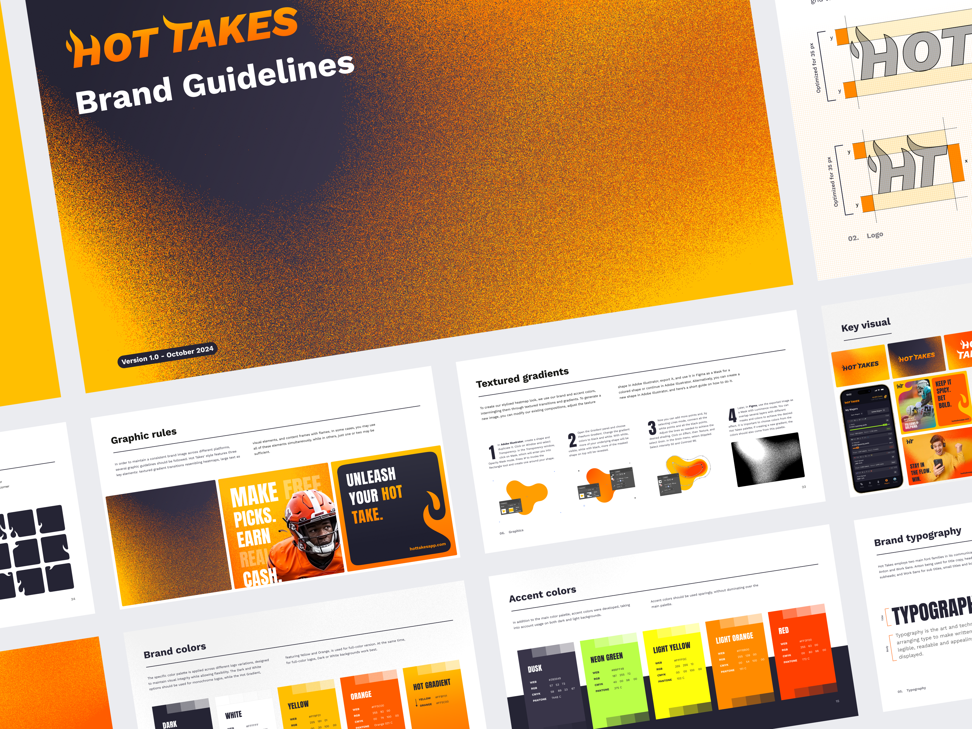 Example of Hot Takes: Logo & Brandbook