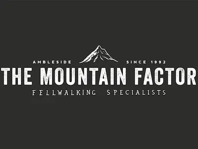 The Mountain Factor Logo logo rustic two tone type