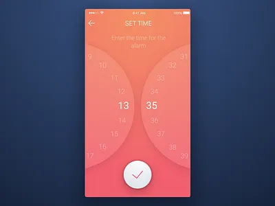 11th Week (Tuesday) - Set Time alarm app clock free marathon rondesign. mobile set sketch themeforest time