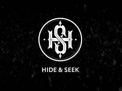 HIDE & SEEK calligraphy lettering