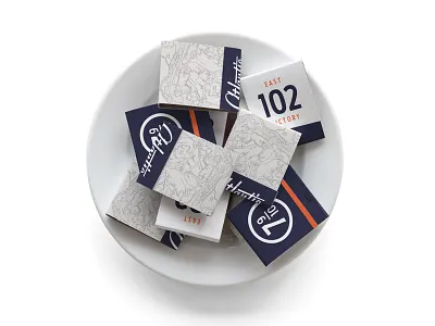 Atlantic Matchbooks atlantic branding focus lab gas station map matchbooks restaurant