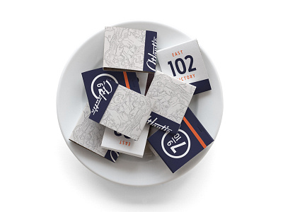 Atlantic Matchbooks atlantic branding focus lab gas station map matchbooks restaurant