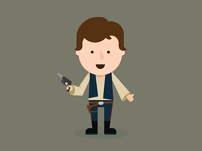 Han Solo han solo illustration solo star wars vector