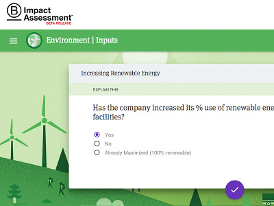 B Impact Assessment Questions design material