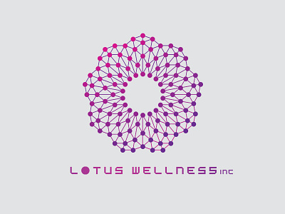 Lotus Wellness Inc. Logo branding flower geometric logo lotus lotuswellnessinc