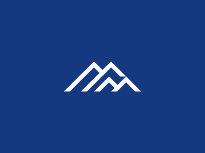 MM + Mountains Logo Design brand branding design icon identity logo mm monogram mountain mountains winter wordmark