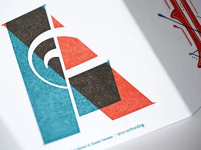 Custom Lettering Thank You Card art direction concepting events letterpress photography printed material