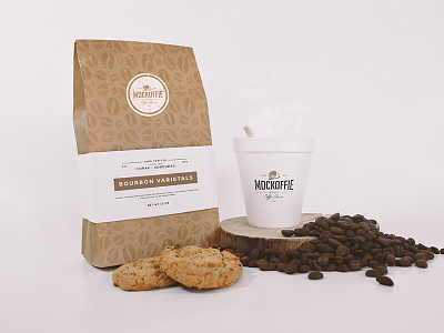 Coffee Bag and Cup Mockup bag coffee cookies cup mockup package template