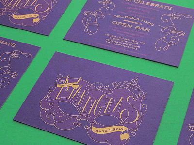 Mardi Gras Invites hand lettering invites mardi gras nola print