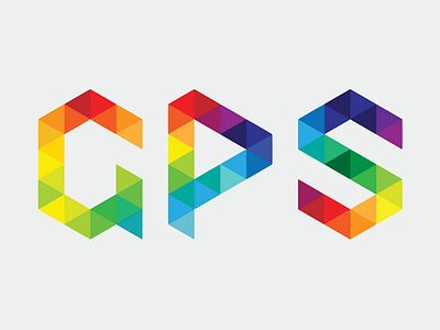 GPS Logo v1 logo rainbow wip wordmark