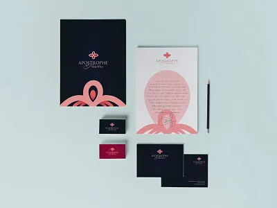 Apostrophe Brand Identity apostrophe brand brand flower flower shop flowers identity rose