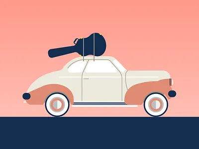 1940s Chevy Coupe classic car road trip