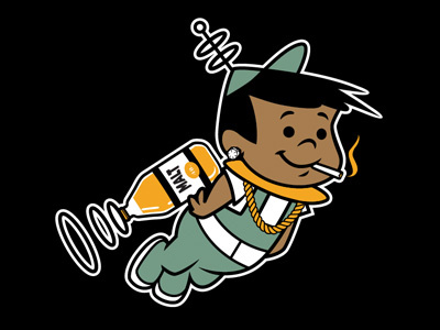 Elroy Jetson WIP graphics illustrations t shirt design vector design