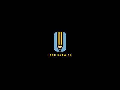 Pencil design icon illustration illustrator mark pencil stamp