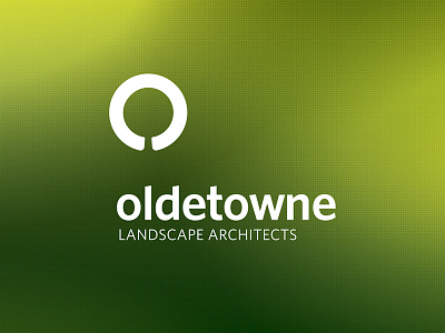 Oldetowne Landscape Architects architect circle green identity landscape logo tree typography