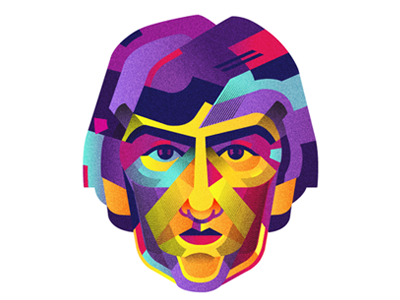 George harrison beatles cmyk color colorful lennon mccartney music ringo starr vector