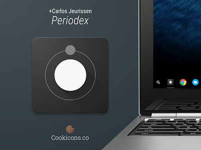 Periodex Product Icon app icon chemistry chrome icon iconography material material design periodic table product icon web app