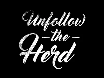 Not For Sheep bad ass hand drawn illustration lettering motivation script texture