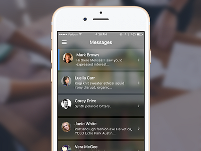 Messaging flat ios messaging mobile ui ux