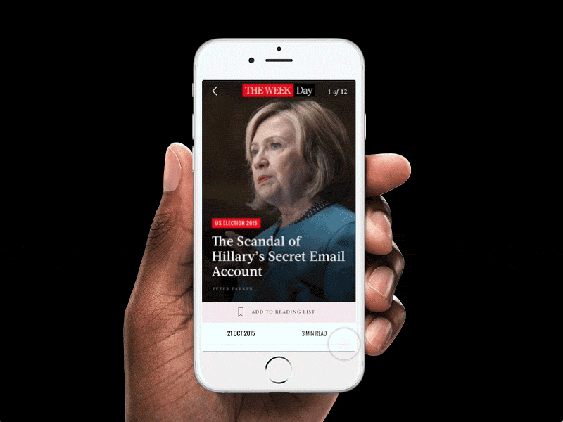 TheWeekday App - Article layout app article electriclabs iphone mobile news newspaper typography