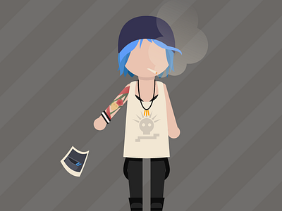 Chloe Price butterfly life is strange polaroid vector