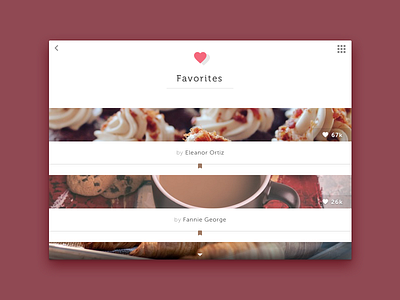 Favorites clean dailyui favorites photos sketch ui