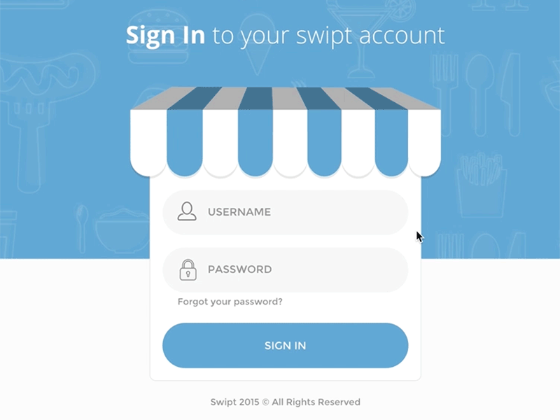 Login Error Animation animation css frontend html swipt ui ux