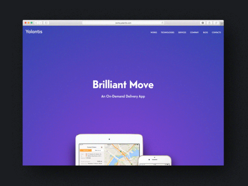 Brilliant Move Case Study case study project readymag ui ux web