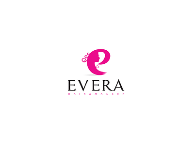 Evera Hair And Makeup Logo brand hair identity logo logotype makeup makeup artist mark