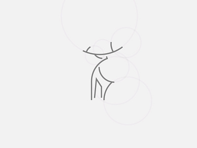 Deer 365logodaily animal logo designdaily2016 logo logomark minimal design minimanimal