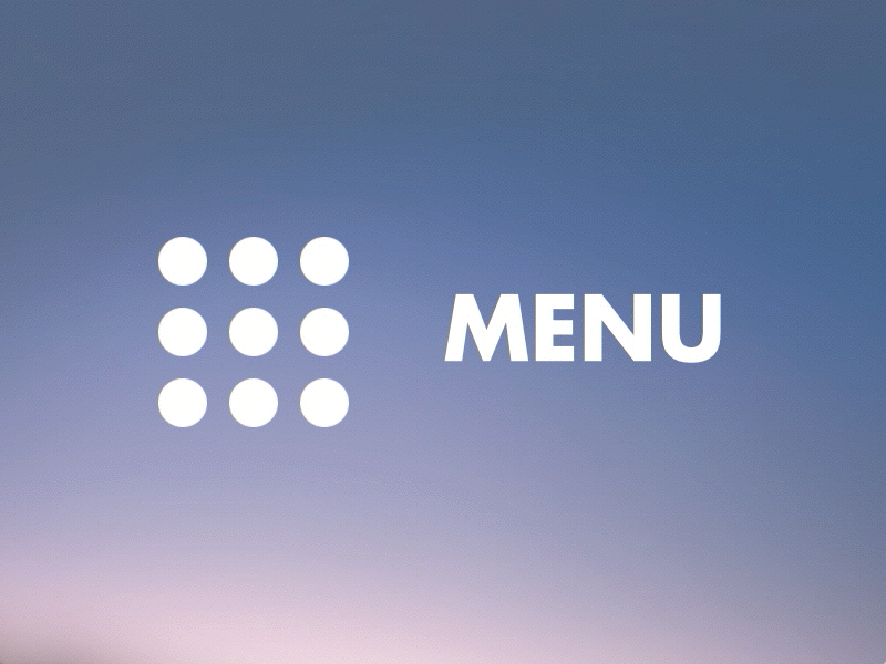 Menu animation close grid menu open